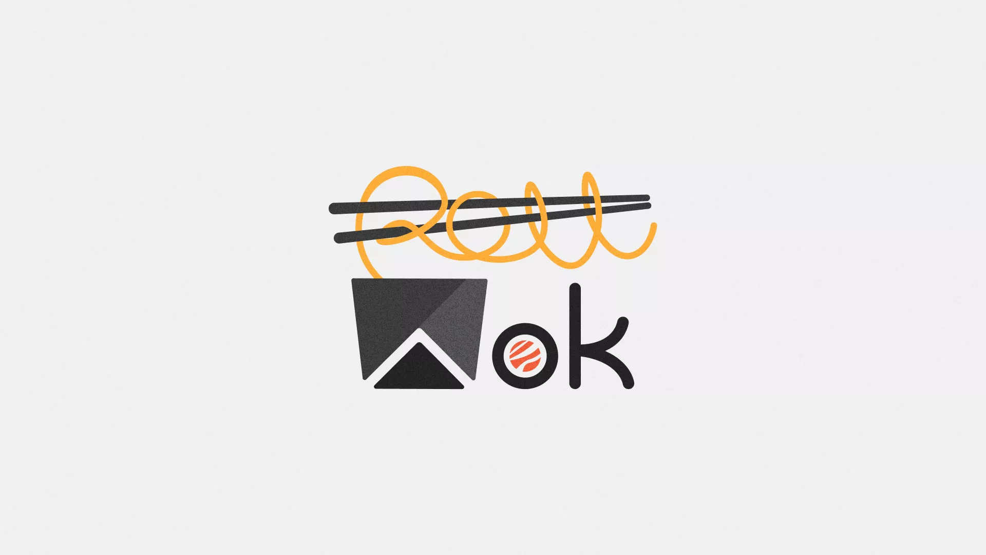 Разработка логотипа в Калтане для суши-бара «Roll Wok Club» Разработка логотипа в Калтане для суши-бара «Roll Wok Club»